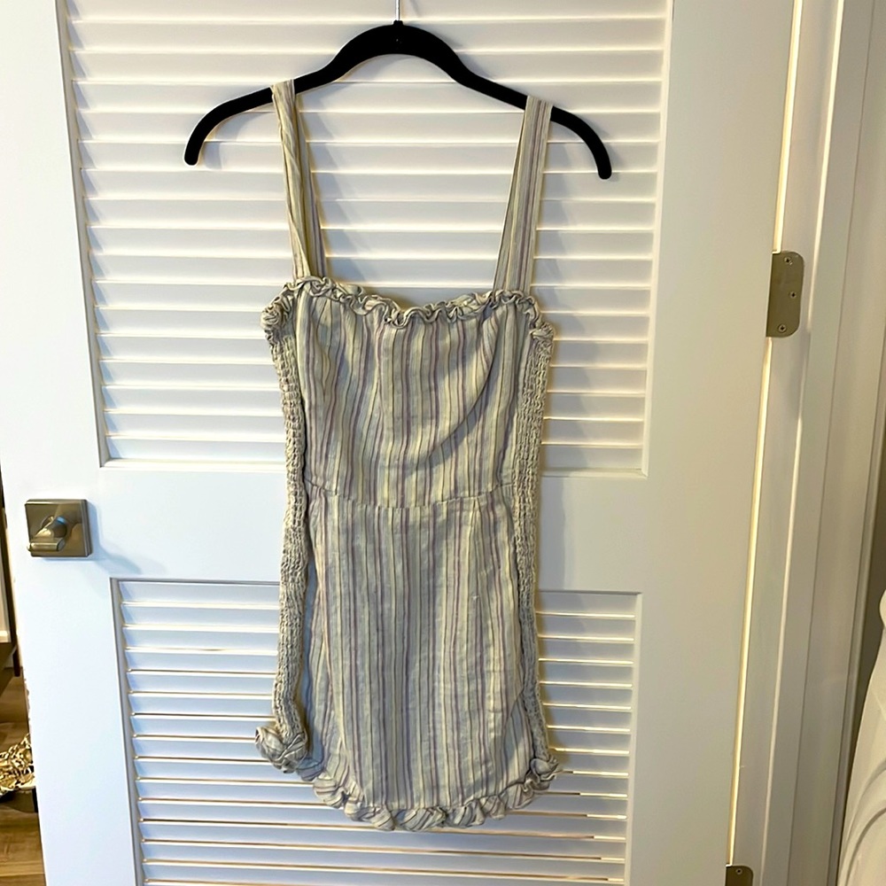 Reformation striped multicolor minidress
